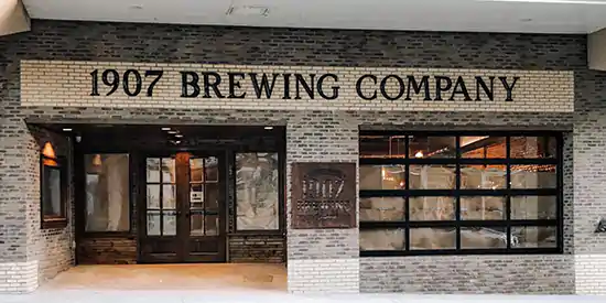 1907 Brewing Company building Entrance