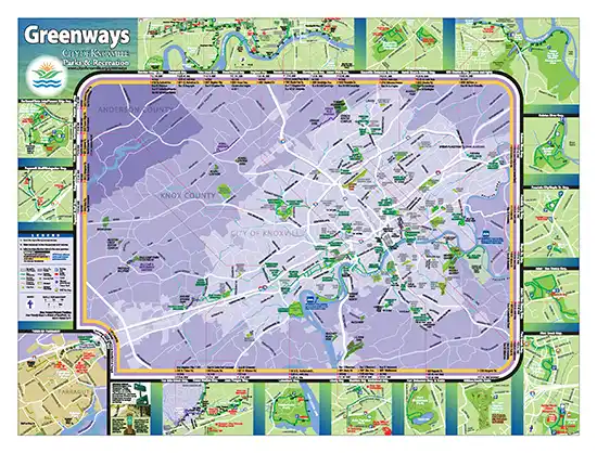 Knoxville City Greenway Map