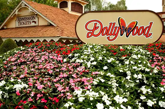 Dollywood admission ticket building  