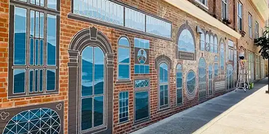 Windows to the Smokies Knoxville mural