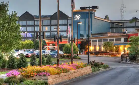 Ramsey Hotel & Convention Center entrance in Pigeon Forge, Tennessee