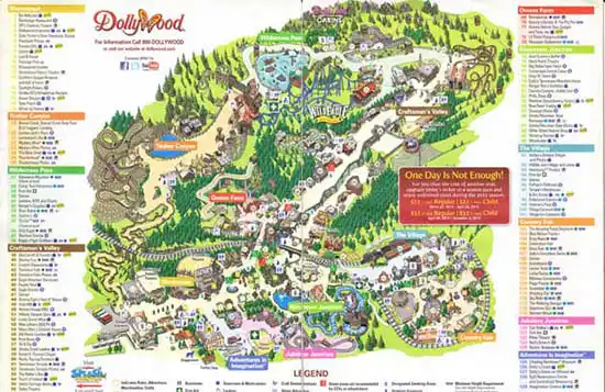 Dollywood Theme Park Map Dollywood Holidays 2025 | Expedia.co.uk