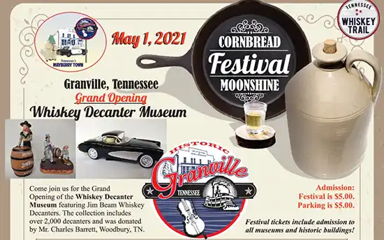 8th Annual Granville Cornbread & Moonshine Festival poster 
