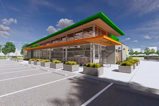 new MAPCO retail store rendering in Sevierville, Tennessee 