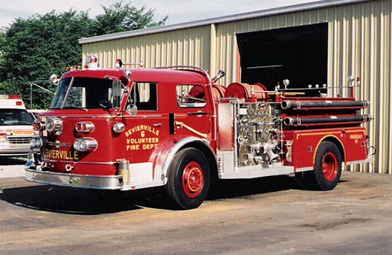 The Sevierville Fire Department truck  