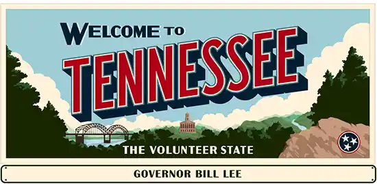  “Welcome to Tennessee” Sign